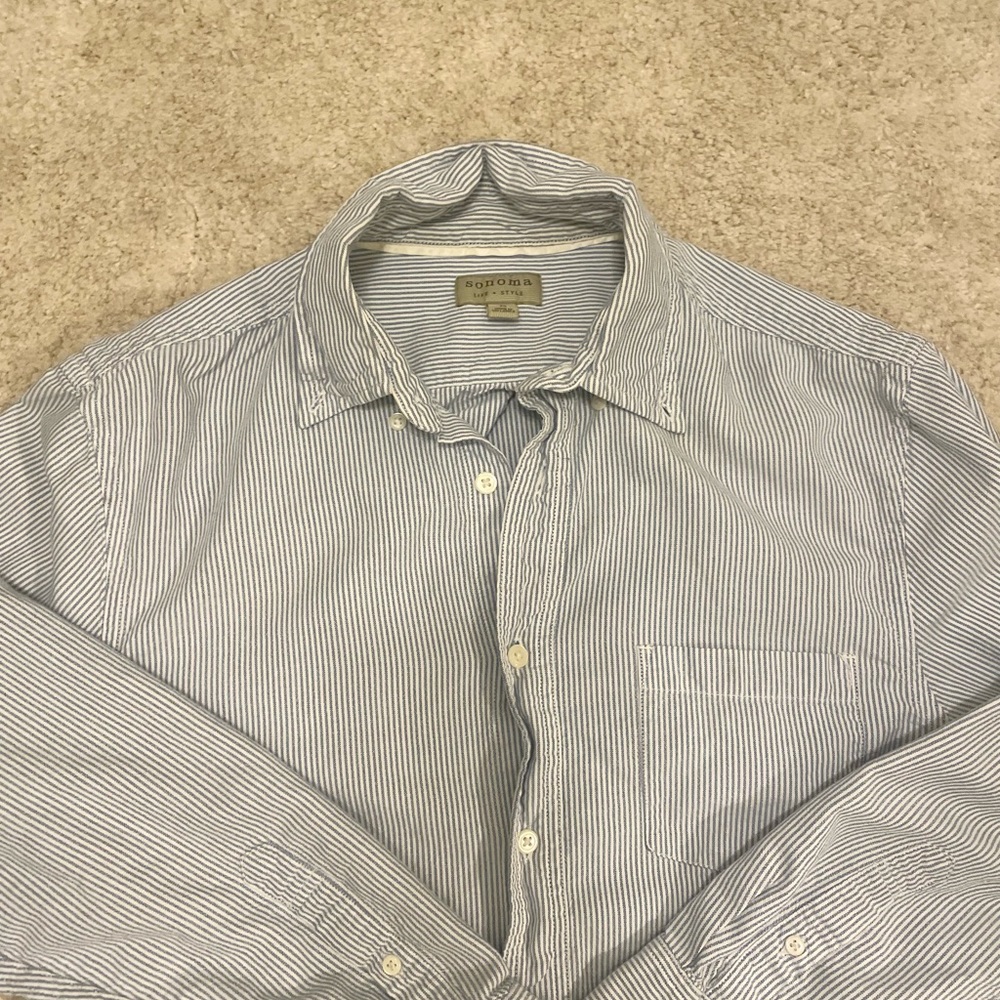 Striped Button down<3 - Picture 2 of 2